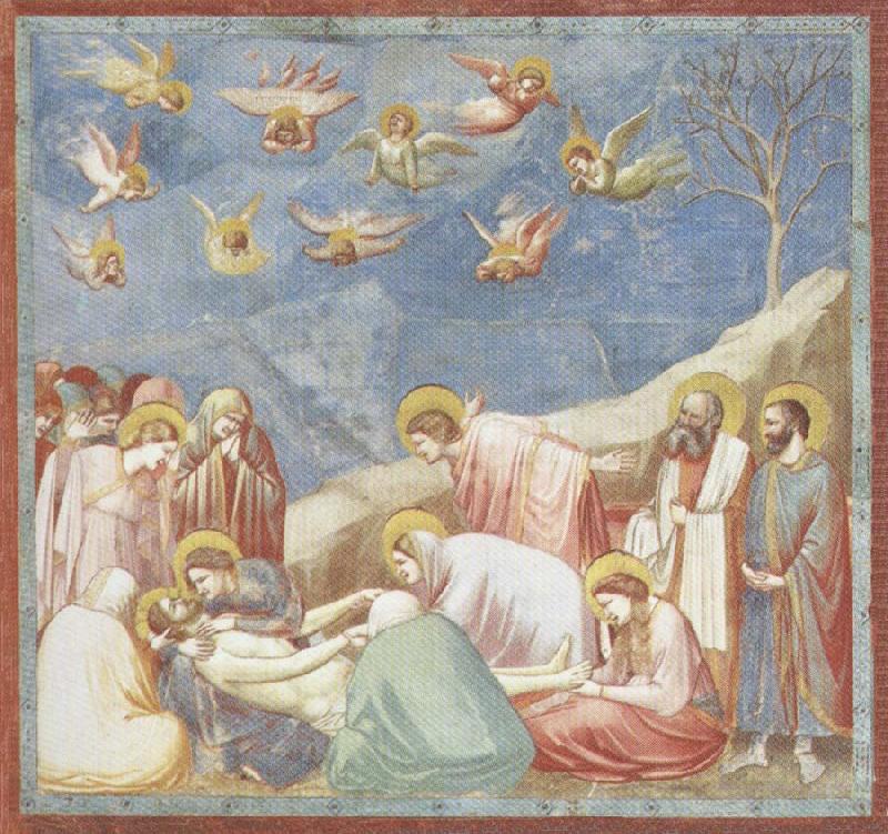 GIOTTO di Bondone Lamentation over the Dead Christ France oil painting art
